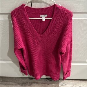 Nine West Pink V-Neck Sweater